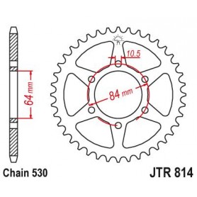 Steel Rear Sprocket. JTR814.33