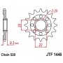 Steel Front Sprocket. JTF1446.13