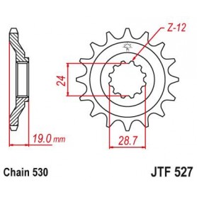 Steel Front Sprocket. JTF527.17