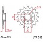 Steel Front Sprocket. JTF313.16