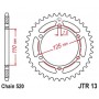 Steel Rear Sprocket. JTR13.38