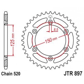 Steel Rear Sprocket. JTR897.38