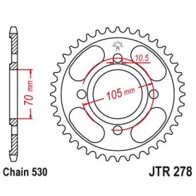 Steel Rear Sprocket. JTR278.34
