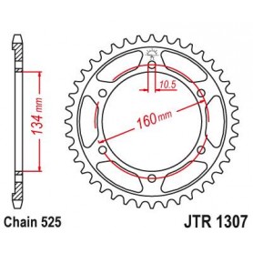 Steel Rear Sprocket. JTR1307.41