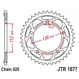 Steel Rear Sprocket. JTR1877.41