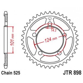 Steel Rear Sprocket. JTR898.37