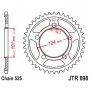 Steel Rear Sprocket. JTR898.37