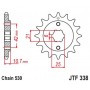 Steel Front Sprocket. JTF338.16