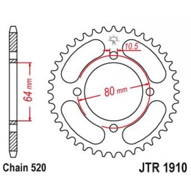 Steel Rear Sprocket. JTR1910.32