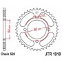 Steel Rear Sprocket. JTR1910.32