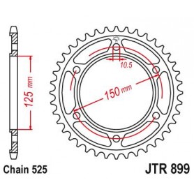 Steel Rear Sprocket. JTR899.42