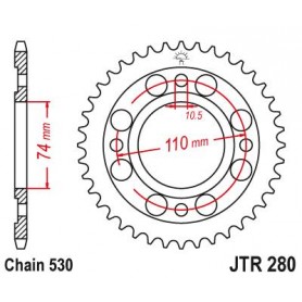 Steel Rear Sprocket. JTR280.33