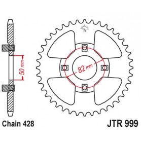 Steel Rear Sprocket. JTR999.42