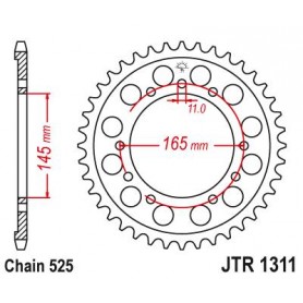 Steel Rear Sprocket. JTR1311.43