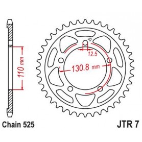 Steel Rear Sprocket. JTR7.44