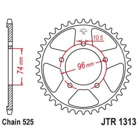 Steel Rear Sprocket. JTR1313.40