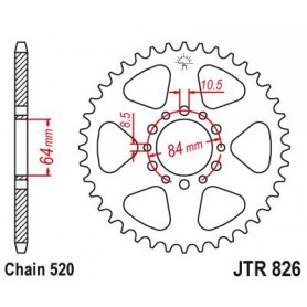 Steel Rear Sprocket. JTR826.47