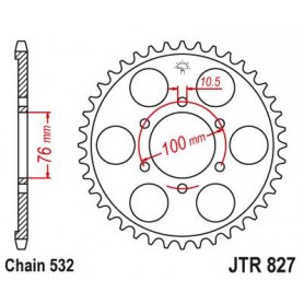 Steel Rear Sprocket. JTR827.43