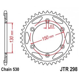 Steel Rear Sprocket. JTR298.40