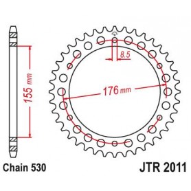 Steel Rear Sprocket. JTR2011.42