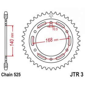 Steel Rear Sprocket. JTR3.47