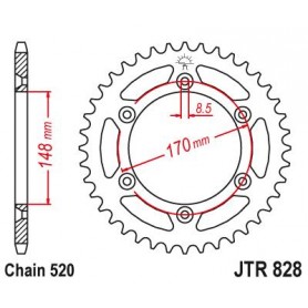 Steel Rear Sprocket. JTR828.46