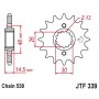 OEM Type Rubber Cushioned Front Sprocket. JTF339.17RB