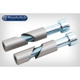 Wunderlich Adapter for original handlebar end weights - silver