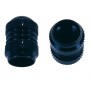 Standard valve cap set - black