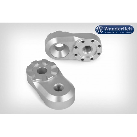 Wunderlich Vario adapter EVO1 (pair) - 23mm - silver