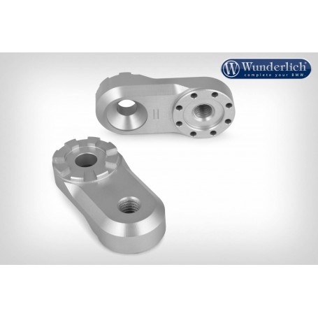 Wunderlich Vario adapter EVO1 (pair) - 30mm - silver