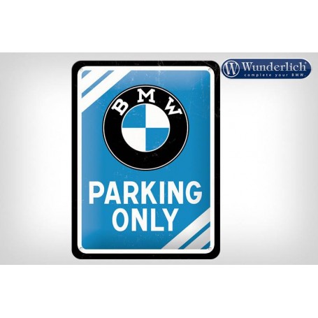 BMW Parking Only Metal Sign 15 X 20 cm - Nostalgic Art
