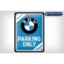 BMW Parking Only Metal Sign 15 X 20 cm - Nostalgic Art
