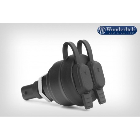 Wunderlich USB dual socket - black