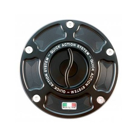 Aluminum fuel caps TTPR.01  Black