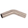 UNIVERSAL BENDED PIPE 45° DEGREE Ø 40MM STAINLESS STEEL