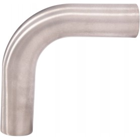 UNIVERSAL BENDED EXHAUST PIPE 90° DEGREE Ø 50MM STAINLESS STEEL