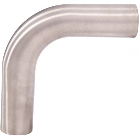 UNIVERSAL BENDED EXHAUST PIPE 90° DEGREE Ø 50MM STAINLESS STEEL