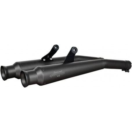 EXHAUST TRUMPET MUFFLER STAINLESS STEEL BLACK