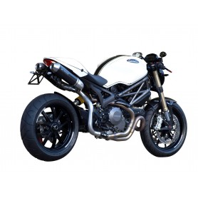 ROUND MUFFLERS CARBON HIGH-UP DUCATI MONSTER 1100 EVO
