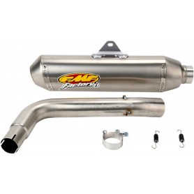 FACTORY 4.1 SLIP-ON MUFFLER STAINLESS STEEL & TITANIUM NATURAL YAMAHA