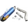 FACTORY 4.1 RCT SLIP-ON MUFFLER STAINLESS STEEL & TITANIUM BLUE ANODIZED YAMAHA