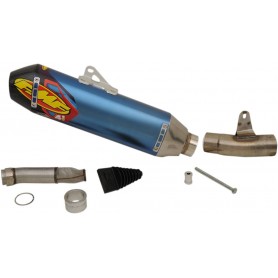 FACTORY 4.1 RCT SLIP-ON MUFFLER TITANIUM & CARBON BLUE ANODIZED HONDA