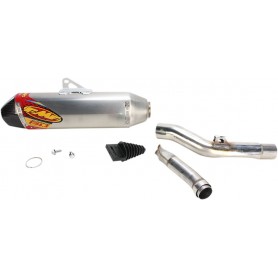 FACTORY 4.1 RCT SLIP-ON MUFFLER S/S ALUMINUM & CARBON NATURAL KAWASAKI