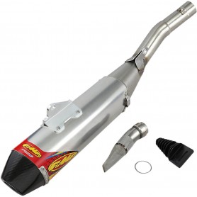 MUFFLER FACTORY 4.1 RCT STAINLESS SL (SLIP-ON) W/ CARBON END CAP