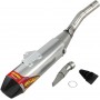 MUFFLER FACTORY 4.1 RCT STAINLESS SL (SLIP-ON) W/ CARBON END CAP