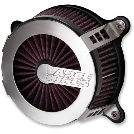 Vance & Hines VO2 Cage Fighter Air Cleaner Brushed Stainless