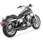 Vance & Hines 3" Round Twin Slash Slip-On Mufflers Black/Powder-Coated