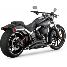 Vance & Hines Big Radius 2:2 Exhaust System Matte Black/Ceramic