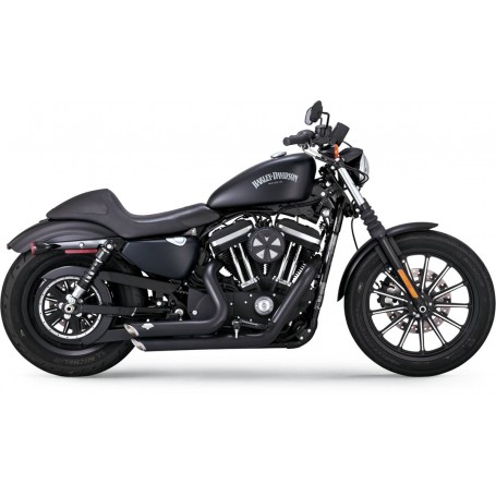 Vance & Hines Shortshots Staggered Exhaust System Black